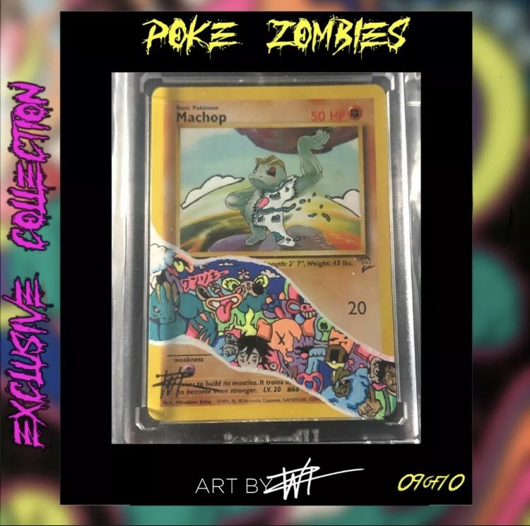 PokeZombies SERIES Machop Custom Pokmon card 10/12 Walter Ivan Zamora PokeZombies SERIES Machop Custom Pokmon card 10/12 Walter Ivan Zamora