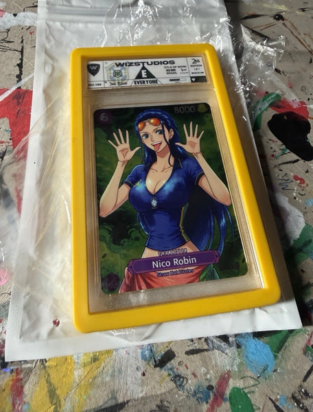 No.00194 Nico Robin  One Piece 1/1 Art By Wiz  Brasil World Cup Edition Custom Card