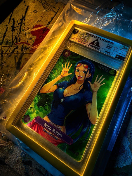 No.00194 Nico Robin  One Piece 1/1 Art By Wiz  Brasil World Cup Edition Custom Card
