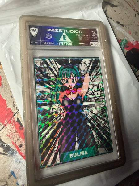 No.00145 Bulma Dragon Ball  1/1 Art By Wiz Custom Card