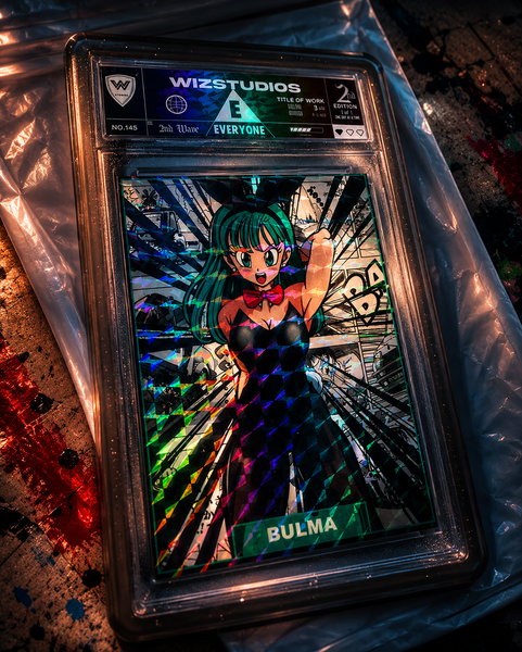 No.00145 Bulma Dragon Ball  1/1 Art By Wiz Custom Card