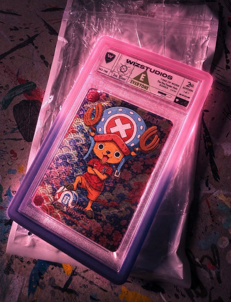No.00198 Tony Tony Chopper One Piece 1/1 Art by Wiz Custom  Korea  World Cup Edition Card