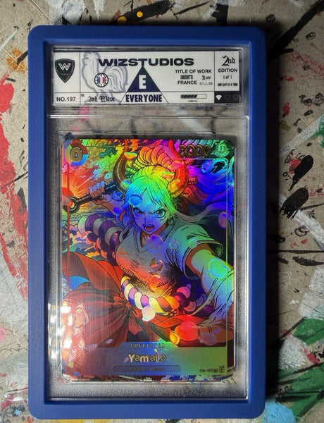No.00197 Yamato One Piece 1/1 Art by Wiz Custom  France World Cup Edition Card