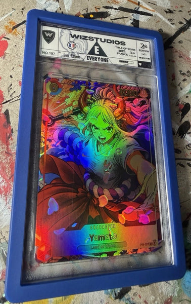 No.00197 Yamato One Piece 1/1 Art by Wiz Custom  France World Cup Edition Card