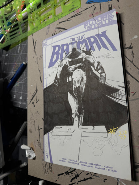 1/1 absolute Batman blank comic cover / Batman future state