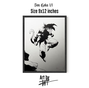 Son Goku 1/1 art by wiz