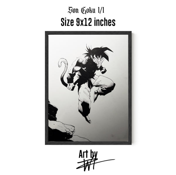 Son Goku 1/1 art by wiz
