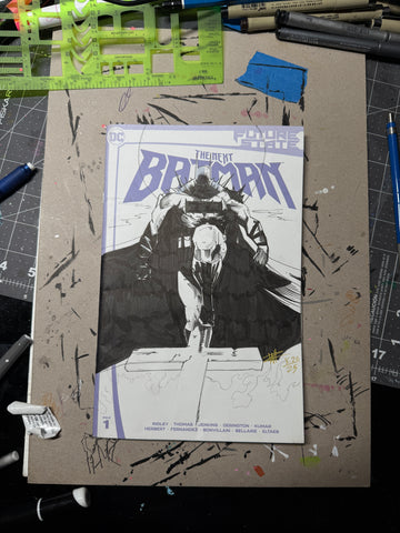 1/1 absolute Batman blank comic cover / Batman future state