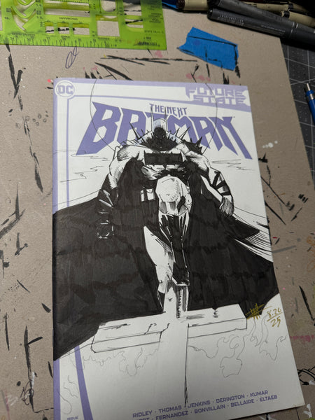 1/1 absolute Batman blank comic cover / Batman future state