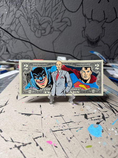18/50 Lex Luthor  Batman And Superman Classic Bill $2 Art By Wiz 1/1