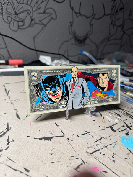 18/50 Lex Luthor  Batman And Superman Classic Bill $2 Art By Wiz 1/1