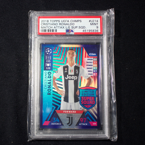 2018 Cristiano Ronaldo UEFA CHAMPS PSA 9