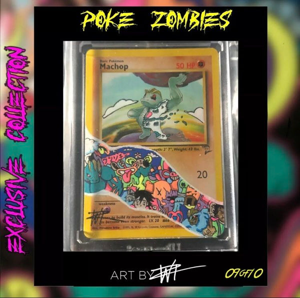 PokeZombies SERIES Machop Custom Pokémon card 10/10 - Walter Ivan Zamora 