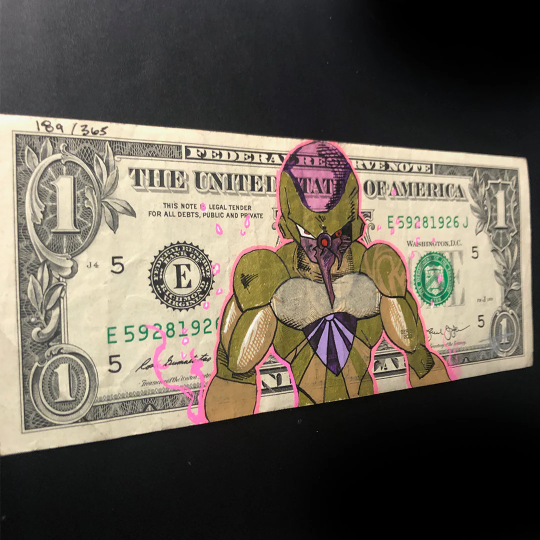 #189 Dragon Ball Z Golden Frieza Real Money - Walter Ivan Zamora 