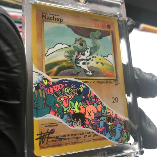 PokeZombies SERIES Machop Custom Pokémon card 10/12 – Walter Ivan Zamora