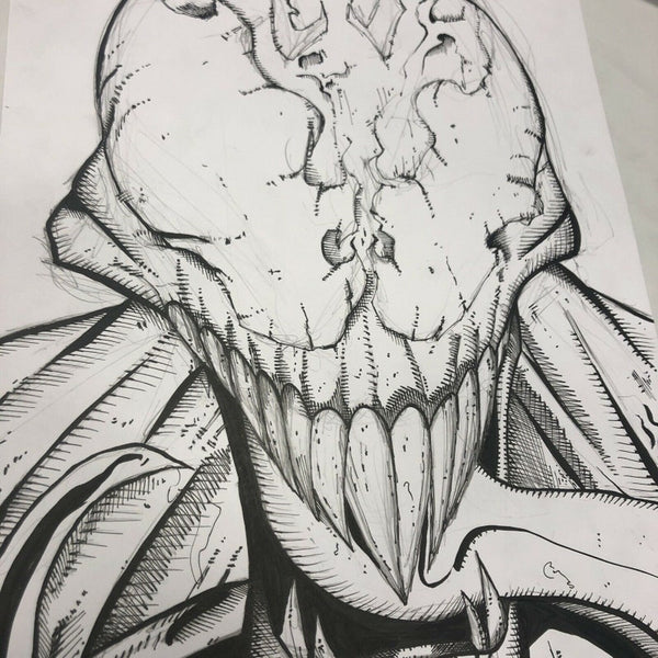 Carnage Venom Marvel Collectible Art by WIZ - Walter Ivan Zamora 