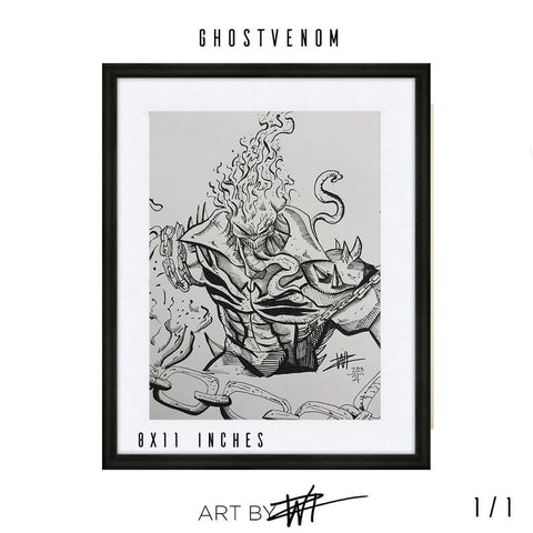 Ghostvenom Custom Collectible Sketch by WIZ - Walter Ivan Zamora 