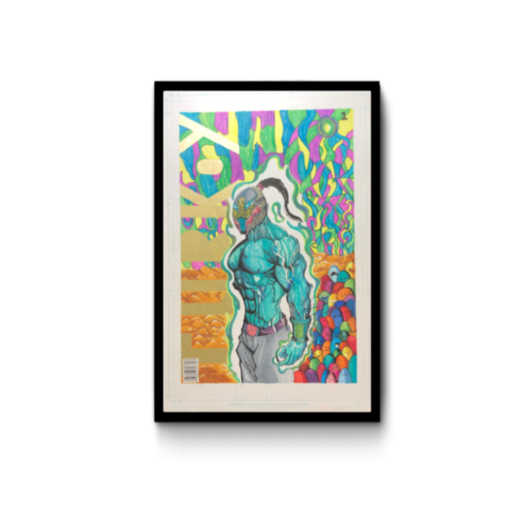 ZHC Turkey Custom Comic Superhero Art Piece - Walter Ivan Zamora 